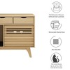 Modway Render Cat Cabinet – Mid-Century Modern Litter Box Enclosure or Pet Crate with Slatted Doors - 2 of 4