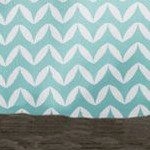 puffed chevron / light blue