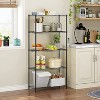 SKONYON 5 Shelf Wide Wire Shelving Adjustable Metal Storage Shelf Unit Storage Rack Black - 2 of 4