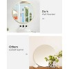 Bathroom mirror - rounded rectangular tempered glass wall mirror, suitable for vanity above sink, can be placed horizontally or vertically - 3 of 4