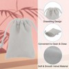 Unique Bargains Mini Smooth Soft Christmas Satin Bags with Drawstring 20 Pcs - 3 of 4
