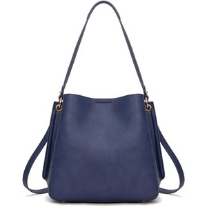 Medium Hobo Purse for Women Bucket Shoulder Bag with Crossbody Strap - 1 of 4