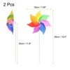 Unique Bargains Outdoor Decor Party Decorations Plastic Outdoor Decorative Colorful Pinwheels - 2 of 4