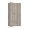 Chery Life Austral 3 Door Armoire with Drawers, Shelves, and Hanging Rod - 2 of 4