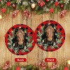 Lomsoe Horse Ornaments for Christmas Tree Ceramic Christmas Ornaments Red Christmas Tree Hanging Decor Christmas Gift Christmas Decor - 3 of 4