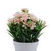 Unique Bargains Artificial Plants Pointed-Leaf Mum Plastic 3.94"x3.94"x7.87" 1 Pcs - 4 of 4