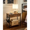 VASAGLE Side Table End Table with USB Ports and Outlets, Nightstand with Charging Station - 3 of 4