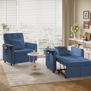 3-in-1 Sofa Bed with Wing Table, USB Ports, and Adjustable Backrest - 1 of 4