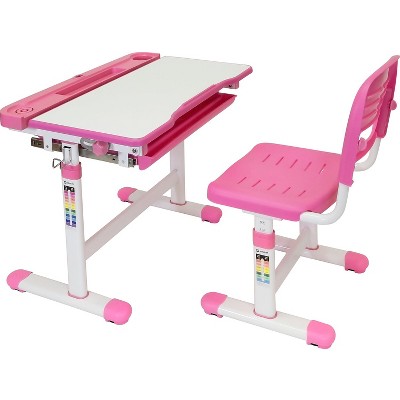 Mount-It! 26"" Kid's Desk with Chair Pink (MI-10203) 
