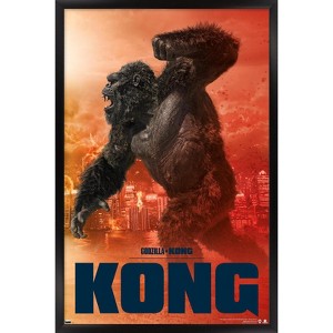 Trends International Godzilla vs. Kong - Kong Framed Wall Poster Prints - 1 of 4