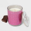 Lidded Glitter Cozy Mexican Hot Chocolate Jar Candle 12oz - Room Essentials™ - image 3 of 3