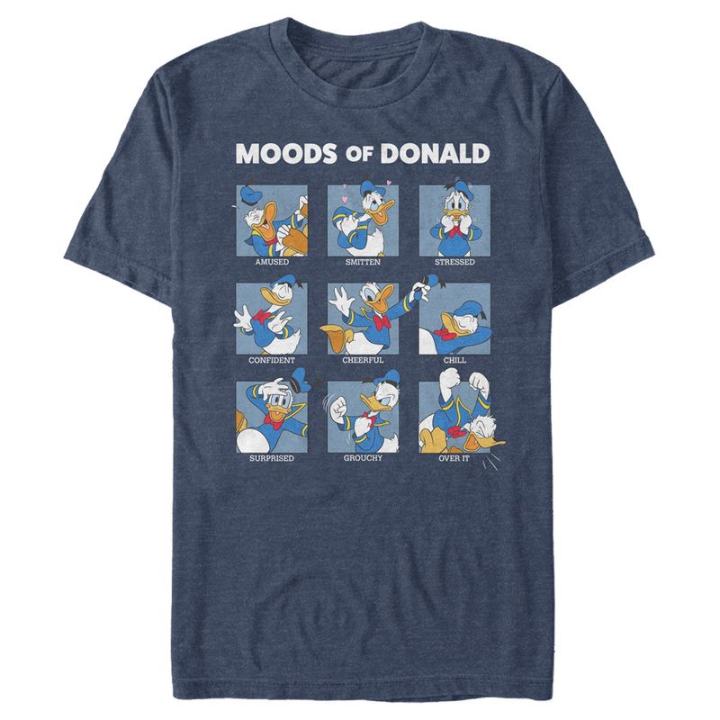 Men's Mickey & Friends The Moods of Donald Duck T-Shirt, 1 of 5