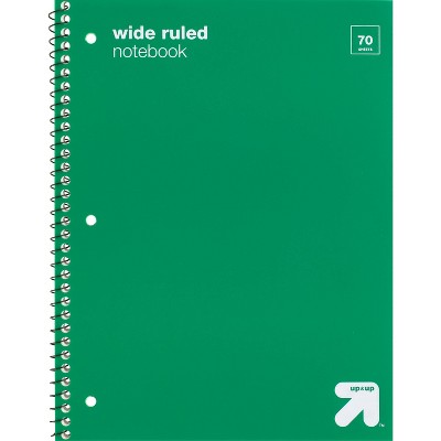 Photo 2 of 22 pvs Wide Ruled 1 Subject Flexible Plastic Cover Spiral Notebook - up & up™