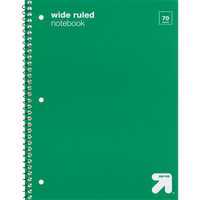 Photo 1 of  VARIETY PACK OF 11 Wide Ruled 1 Subject Flexible Plastic Cover Spiral Notebook - up & up™