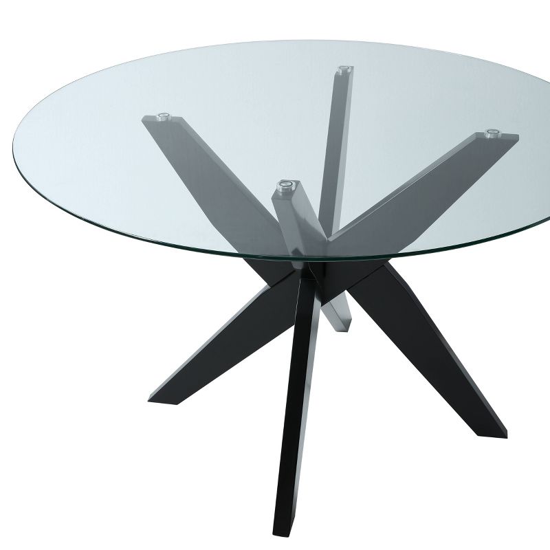 Amalie Round Dining Table Black - Steve Silver Co., 6 of 9