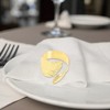 Unique Bargains Napkin Holder Rings Leaf Stainless Steel 1 Pc - 3 of 3