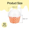 Unique Bargains Thick Foil Paper Oil-proof Soft Reliable Baking Cups 50 Pcs - 2 of 4