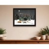 HomeRoots Remembering the Night Christmas Manger Black Framed Wall Art - 2 of 4