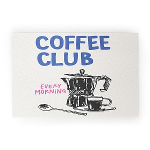 April Lane Art Coffee Club Welcome Mat - Deny Designs - 1 of 3