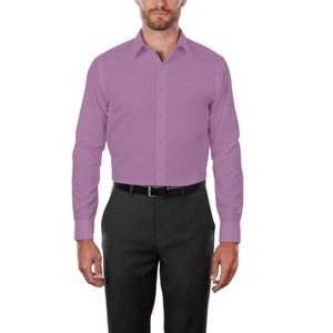 Adam Baker Men's 4-Way Stretch Slim Fit Long Sleeve Solid Dress Shirt - Colors - 1 of 2