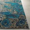 Livabliss Pepin 5'3"x7'6" Rectangle Woven Indoor Area Rugs Deep Teal/Dark Blue: Geometric Pattern, Stain-Resistant Polypropylene - 3 of 4