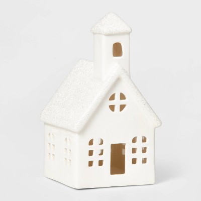 Ceramic Church Decorative Figurine White - Wondershop™