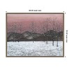 Amanti Art 30"x23" Sunset Snowfall II by Michael Willett Framed Canvas Wall Art - 4 of 4