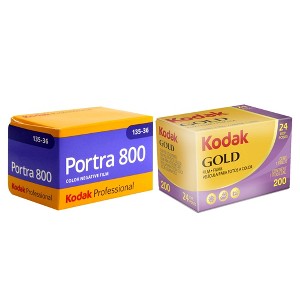 Kodak GOLD 200 Color Negative Film 35mm Roll Film, 24 Exposures with Kodak Professional Portra 800 Color Negative Film (35mm Roll Film, 36 Exposures) - 1 of 1