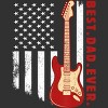 Men's Design By Humans Best Dad Ever Guitar and Flag By MINHMINH Tank Top - 2 of 2