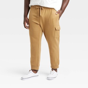 Men's Fleece Cargo Jogger Pants - Goodfellow & Co™ - 1 of 3
