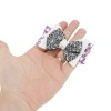 Unique Bargains Women's Halloween Bow Spiderweb Duckbill Clip 1 Pc - 4 of 4