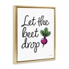 Stupell Industries Let The Beet Drop Floating Frame Canvas Art - 2 of 4