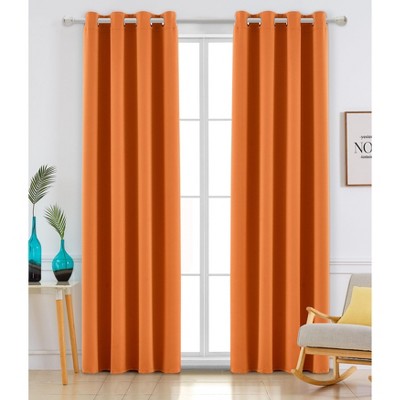 Ruthy's Textile Thermal Room Darkening Blackout Window Curtain Grommet Panel Pair
