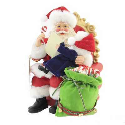 Possible Dreams 9.0" Please, Santa Wish List Child On Santa's Lap  -  Decorative Figurines