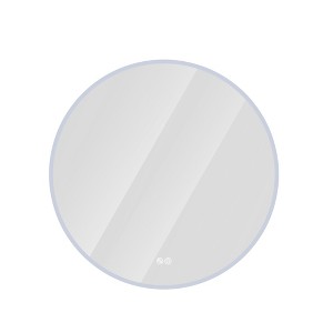 32''Round Bathroom Mirror-Wall Mount Vanity, Anti-Fog,Makeup Mirror for Bedroom & Bathroom,Mirror for Modern Home Decor - 1 of 4