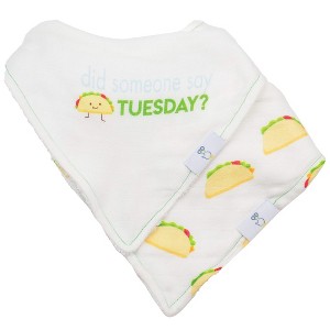 Whimsical Muslin & Terry Cloth Bib Set - 1 of 4