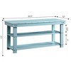 Oxford Utility Mudroom Bench with Shelves - Breighton Home - 4 of 4