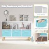 BABYYER Kids Bookshelf, Storage Organizer with 3 Collapsible Fabric Drawers, Book and Toy Display Rack for Playroom, Bedroom and Hallway - 2 of 4