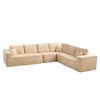 XIZZI Modular Sectional Sofa Couch, L/U-Shape Upholstered Couch, Modern Minimalist Couches for Living Room, Free Combination Deep Seat Corner Couch - 2 of 4