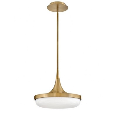 Fredrick Ramond Lighting Elsa 1 - Light Pendant in  Lacquered Brass