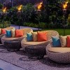 Matney refillable outdoor metal patio and backyard torches - 3 of 4