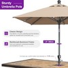 PURPLE LEAF Patio Umbrella Outdoor Table Umbrella Aluminum Frame Market Umbrella Sun Umbrella with 8 Sturdy Ribs - 4 of 4