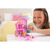 Polly Pocket Barbie Dreamhouse Compact Dollhouse Playset with 3 Micro Dolls, 1 Pet & 11 Accessories - 2 of 4