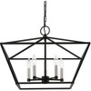 Livex Lighting Devone 5 - Light Chandelier in  Black/Brushed Nickel - 3 of 4