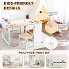 Jojoka 4 In 1 Kids Art Table and Chair Set,Toddler Craft Large Storage Desk With Portable Art Supply Organizer - 4 of 4