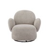CAVINAS 360° Swivel Accent Chair,Modern Rotating Lounge Chair with Metal Frame,Space-Saving Comfy Armchair for Living Room,Bedroom - 2 of 4
