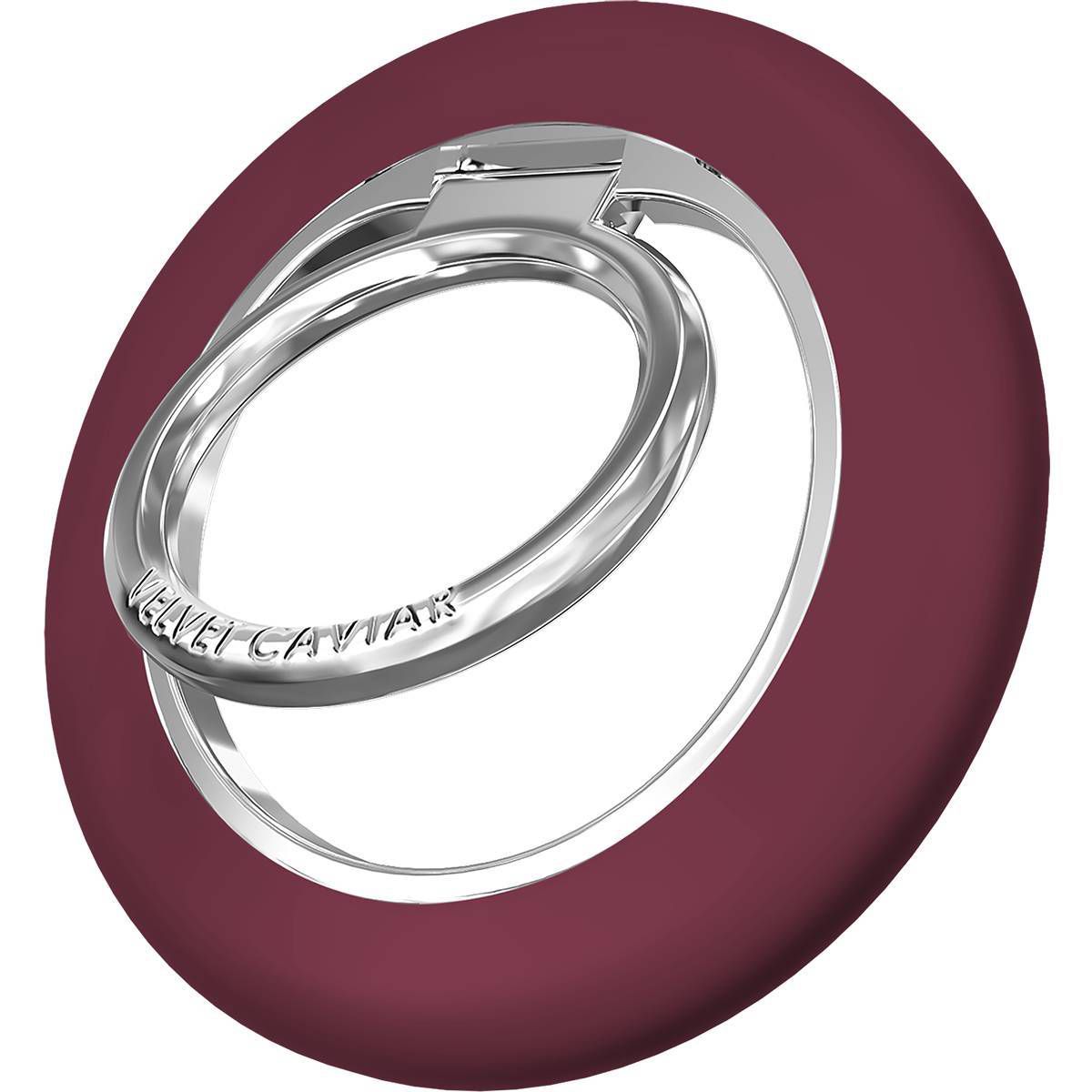 VELVET CAVIAR Magnetic Cell Phone Ring & Stand Charms - Burgundy 1990
