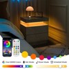 CAVINAS LED Night Stand Modern Side Table Storage End Table with 2 Drawers, Multi-Color Adjustable LED Lights for Bedroom, Living Room - 4 of 4