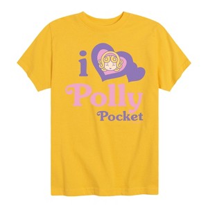 Boys' - Polly Pocket - I Love Polly Pocket Short Sleeve Graphic T-Shirt - 1 of 3