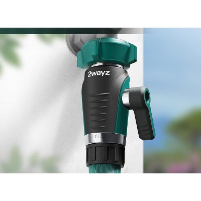 2WAYZ Heavy Duty Green and Black Garden Hose Shut Off Valve